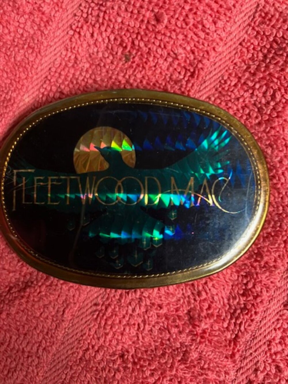Vintage Fleetwood Mac Pacifica Hologram Belt Buckle